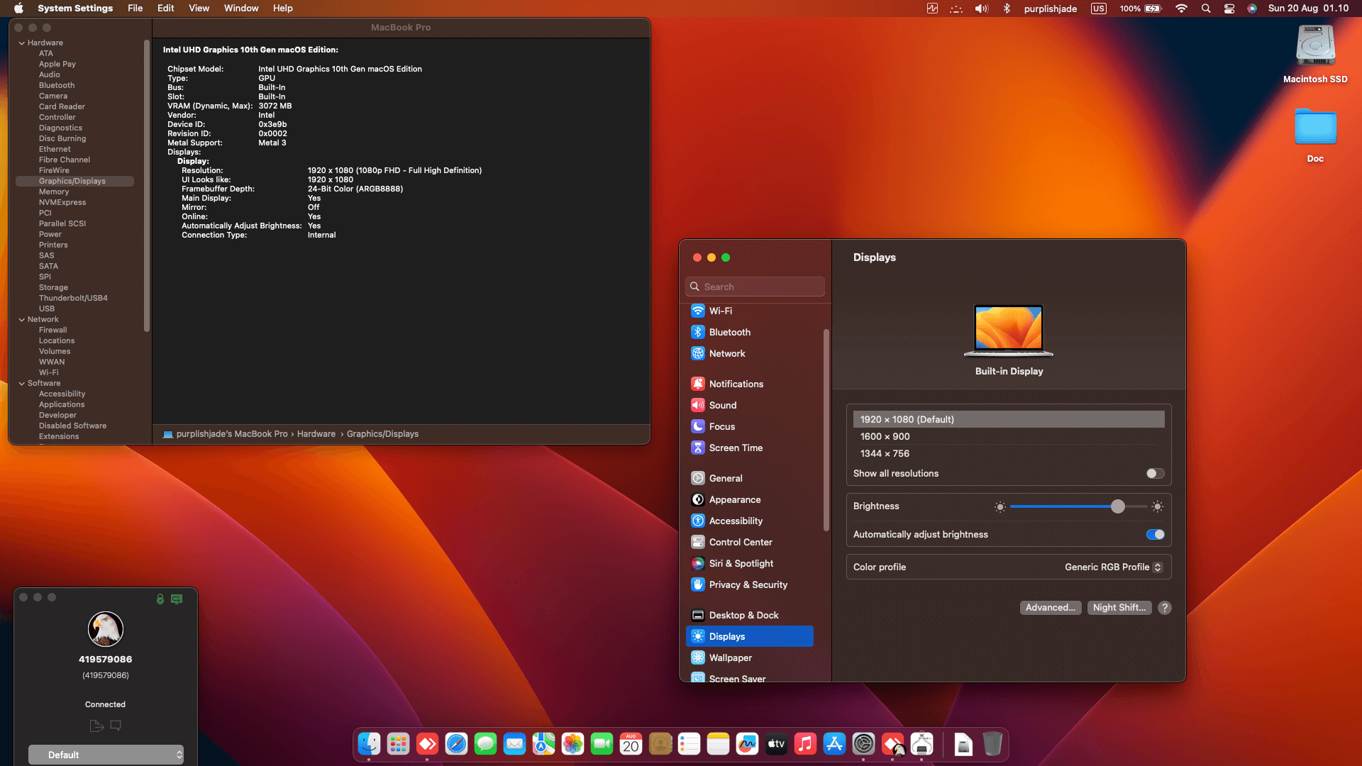 Asus VivoBook X415FAC [CometLake   Intel UHD Graphics 10th Gen + I2C]   OpenCore 1